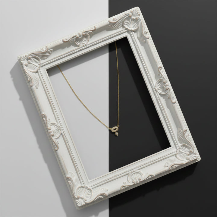Gold-Toned Quatrefoil Spark Locket Link Set GWN -55