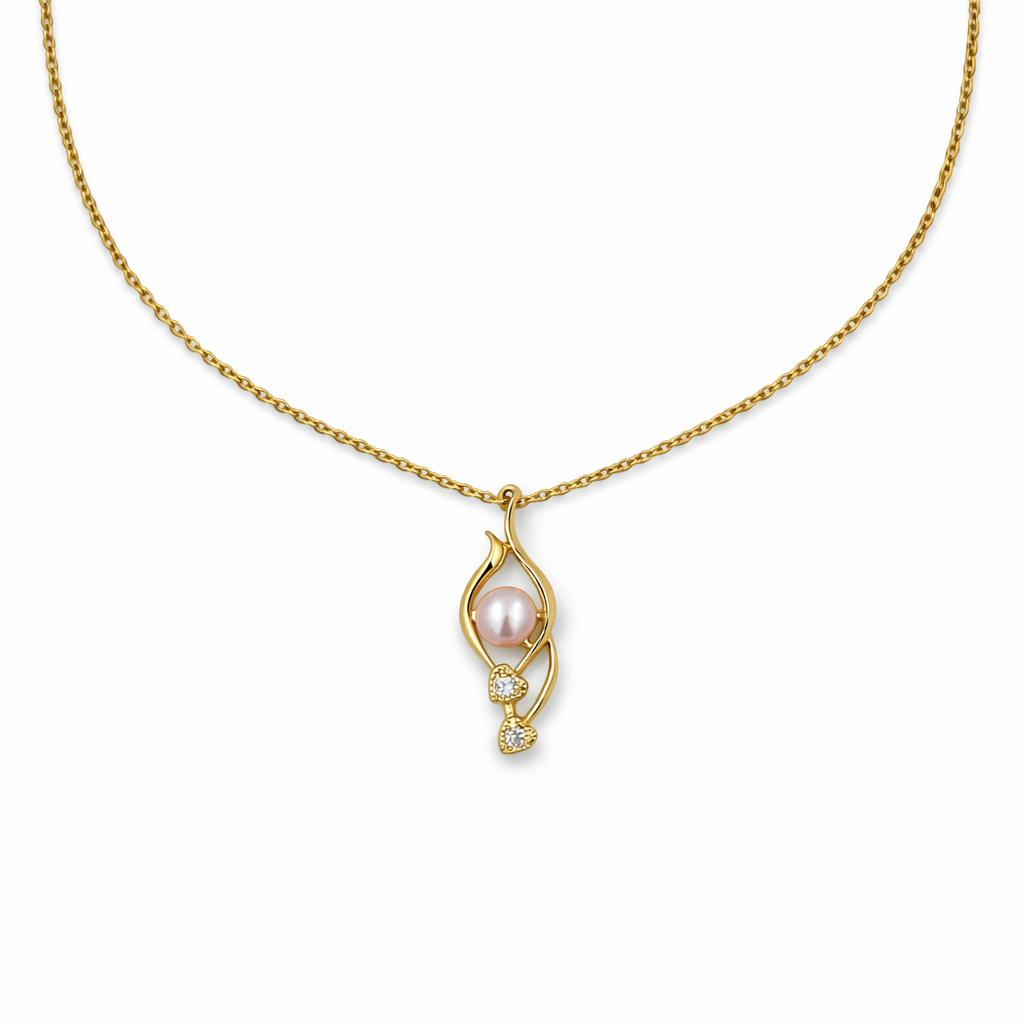 Women Necklace Elegant Teardrop Gold jewellery - Finora Jewels