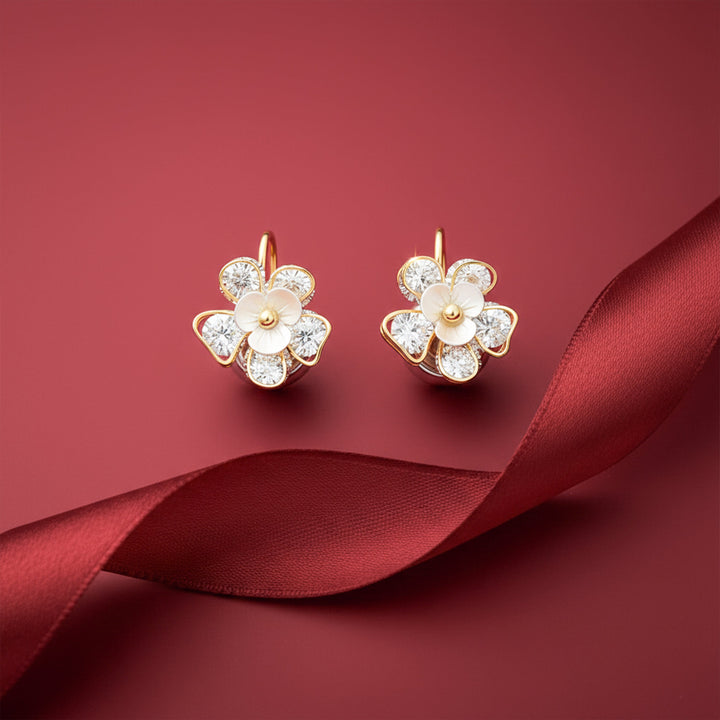 Bloom Crystal Floral Earrings