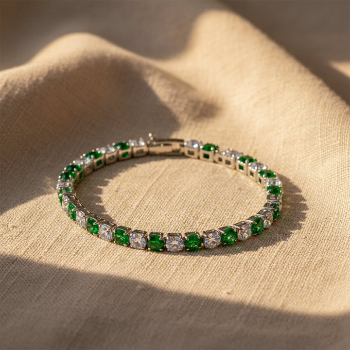Verde & Zirconia Stone Line Kangan GWB -59