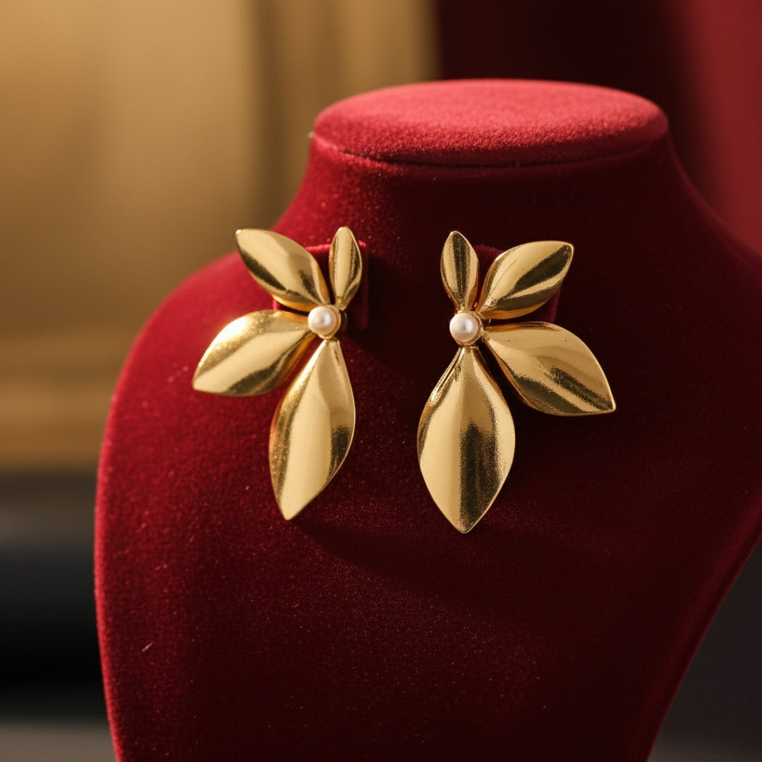 Gold Flora Women Earring GWE -8