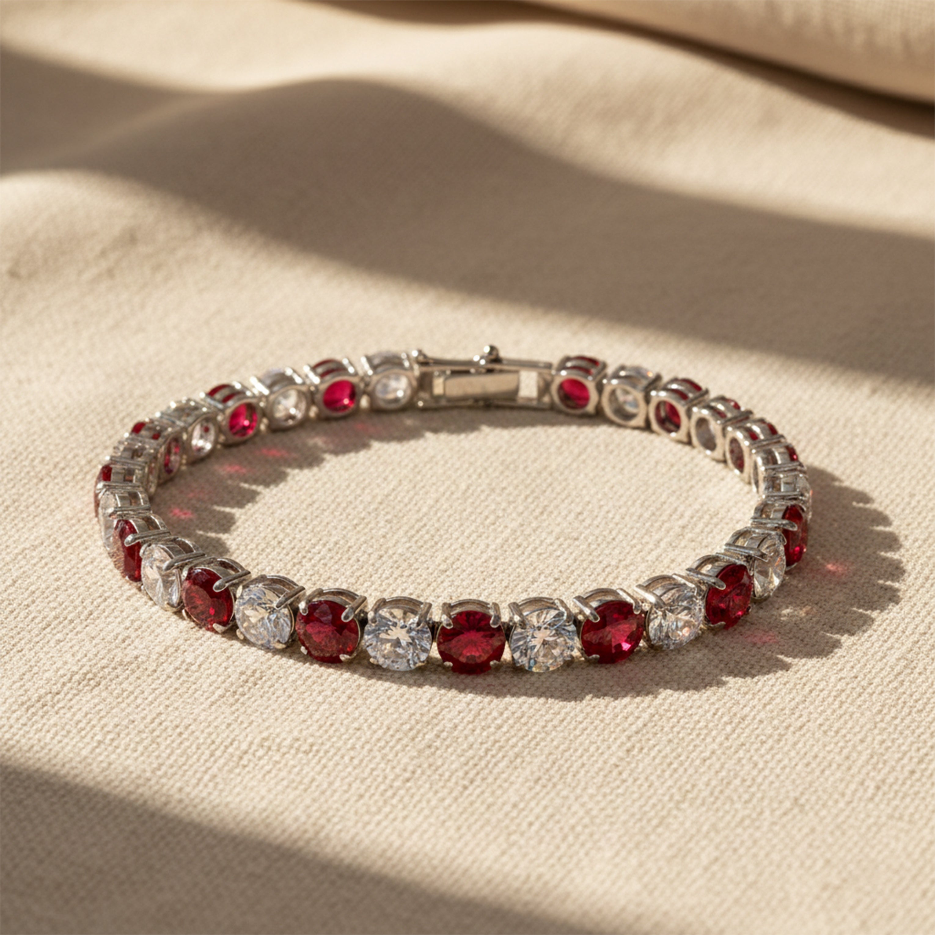 Crimson & Zirconia Stone Line Kangan GWB -67