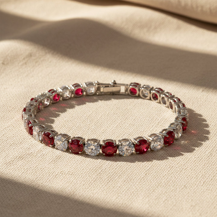 Crimson & Zirconia Stone Line Kangan GWB -67