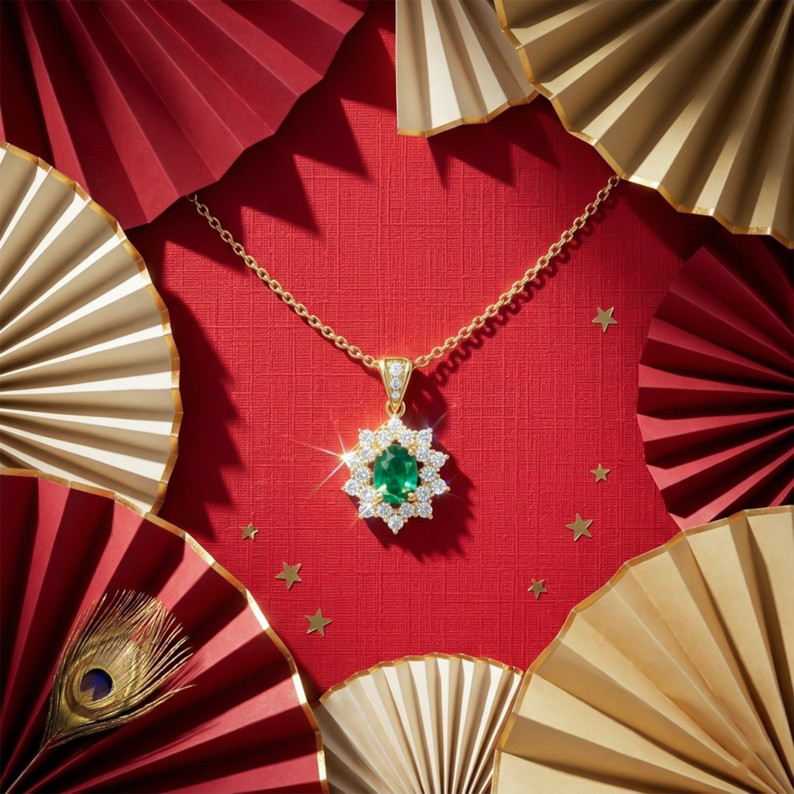 Verde-Cut Jade Gemstone Women Neckless GWN -92