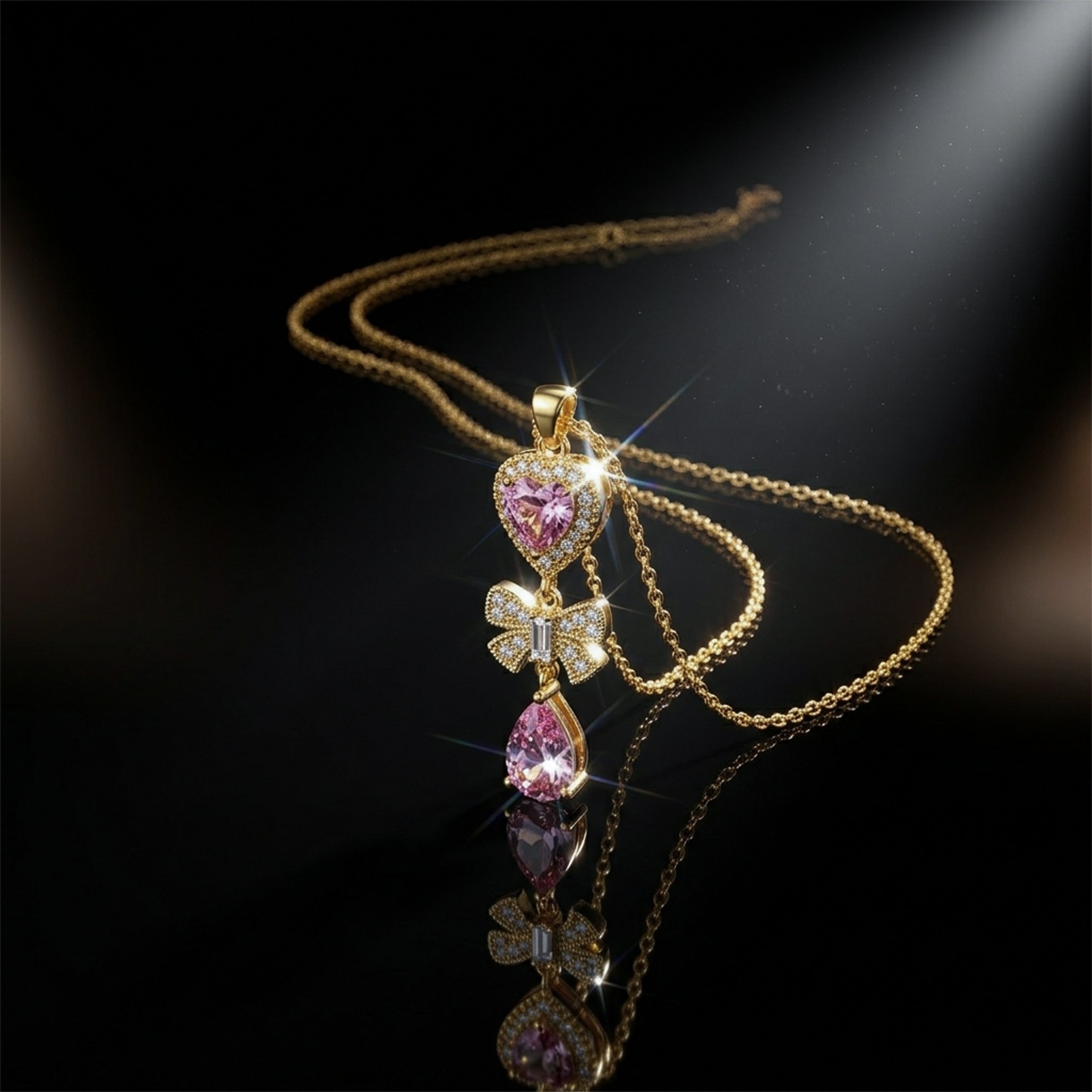 Bloom Dangle Locket Link Set GWN -124