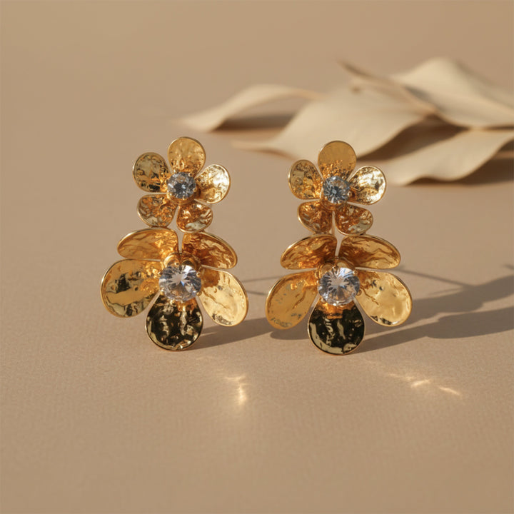 Bloom Dangle Ear Studs GWE -164