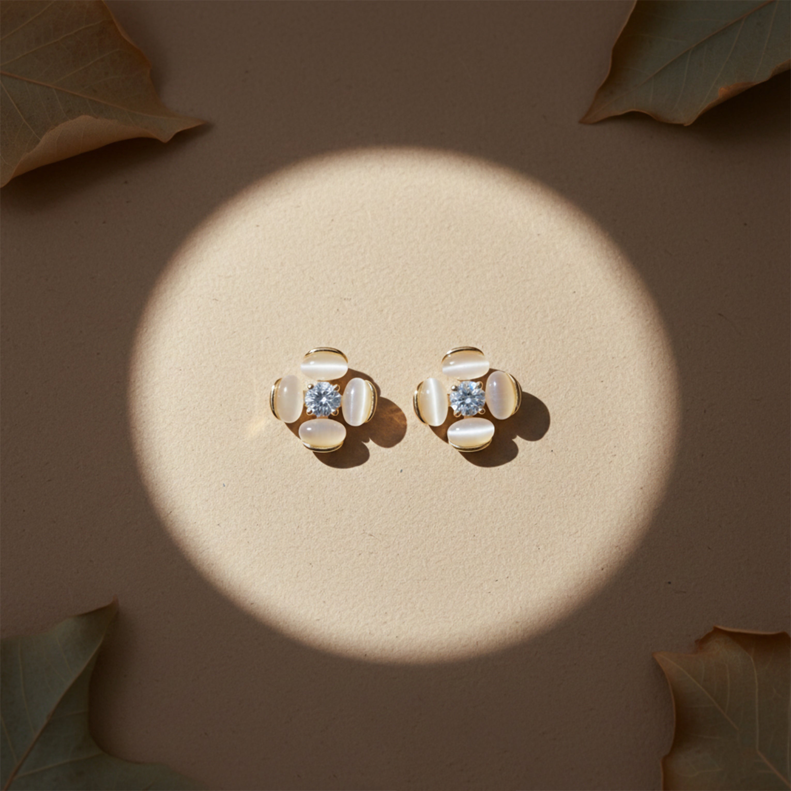 Moti Bloom Post Ear Studs GWE -107