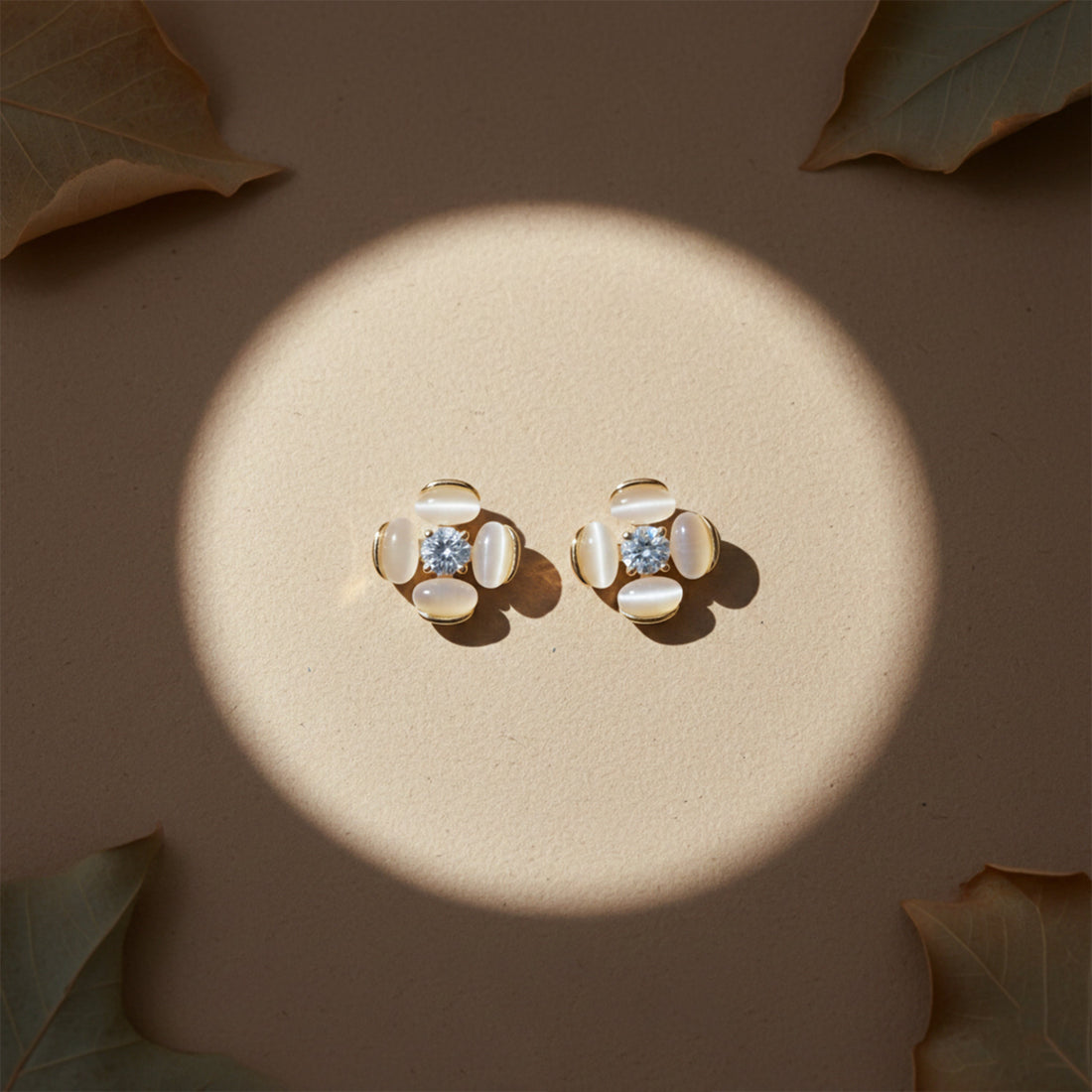 Moti Bloom Post Ear Studs GWE -107