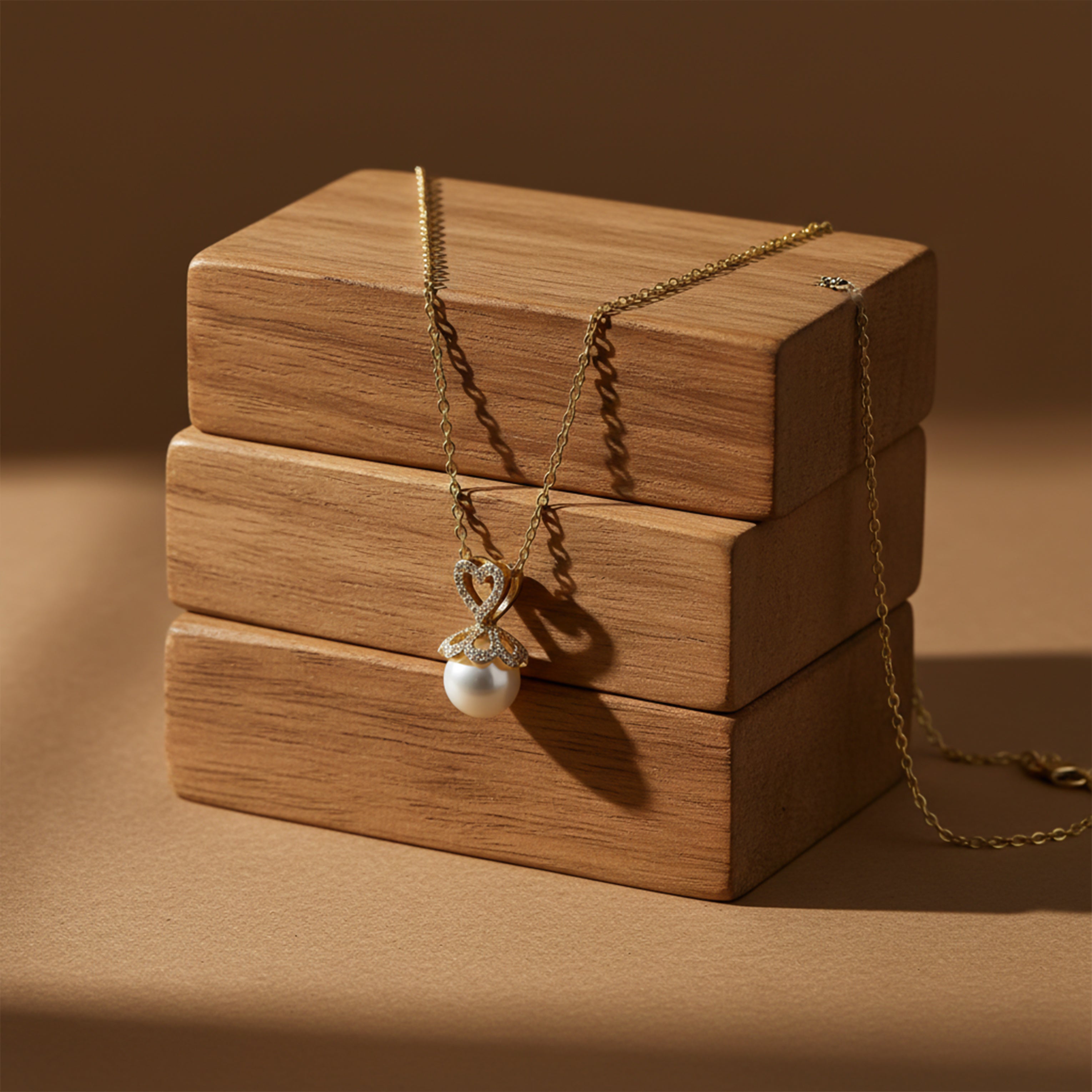 Gold Heart Necklace for women - Finora Jewels