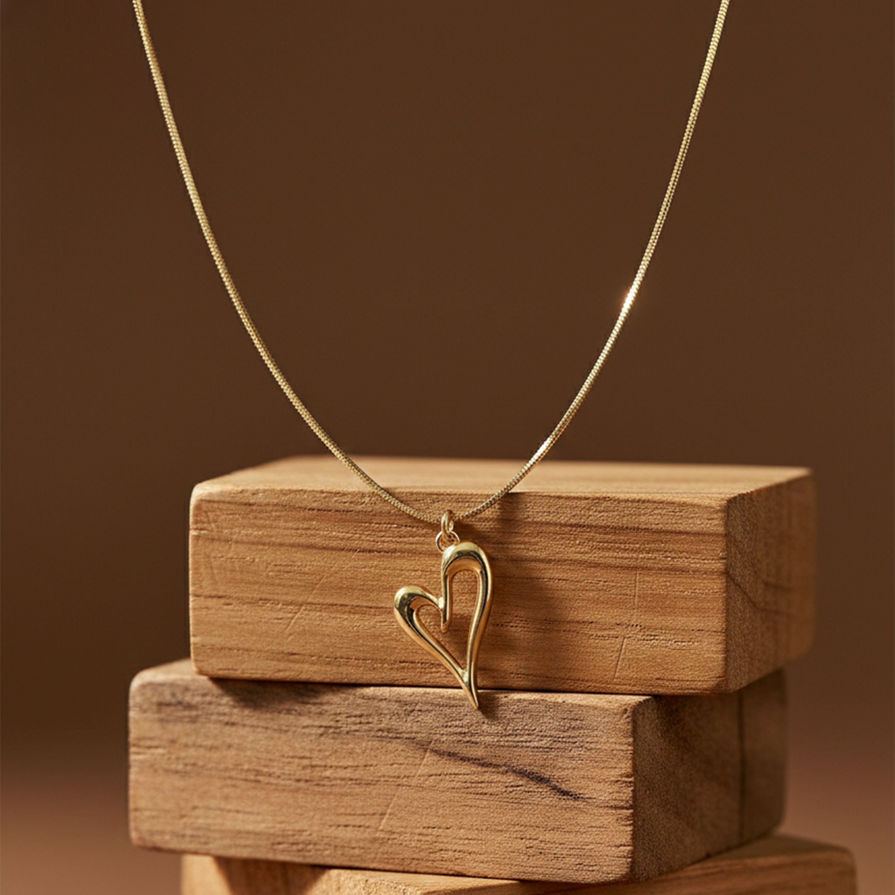 Gold-Toned Unclosed Love Accent Link Set GWN -62