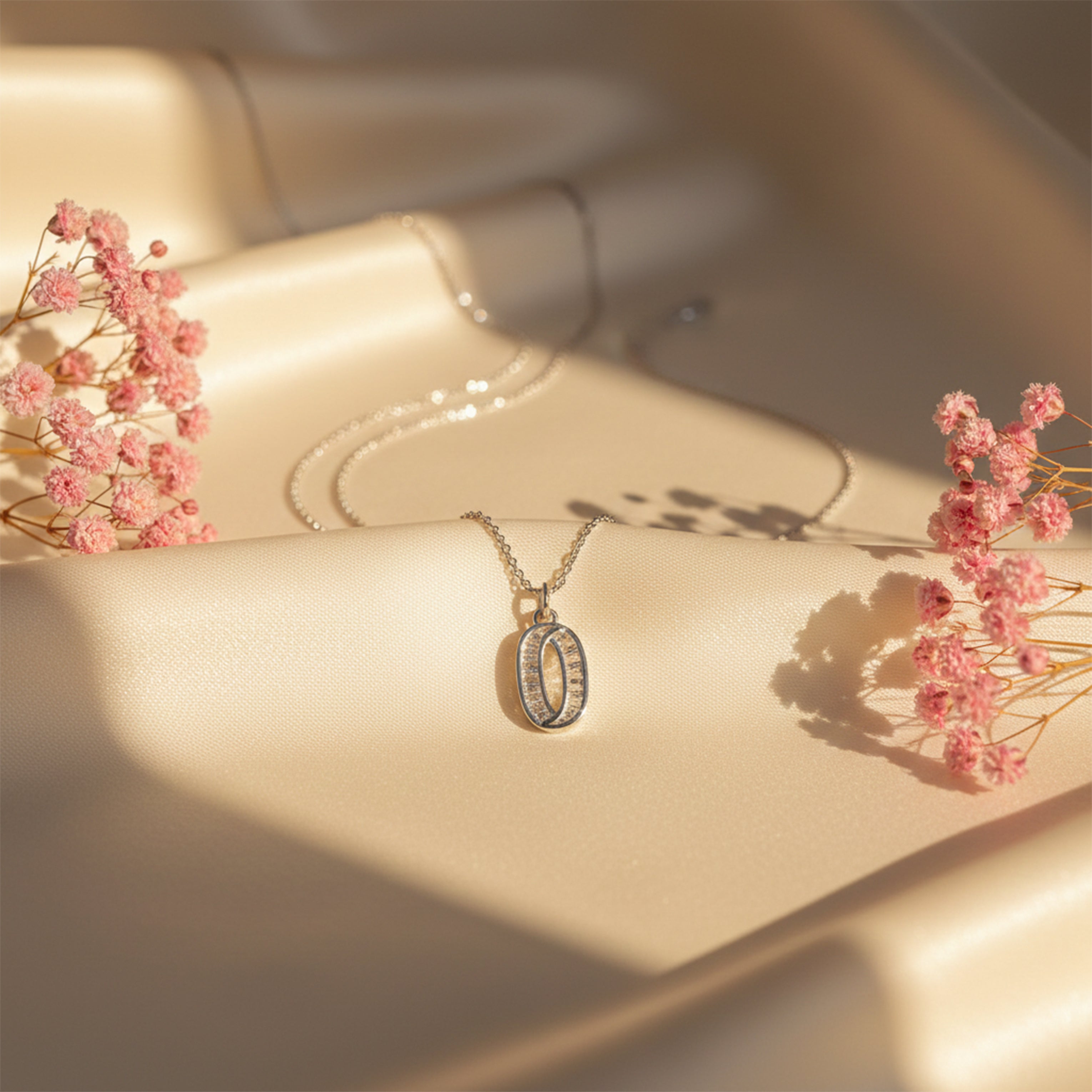 Oval Elegance Necklace for women in Silver - Finora Jewels
