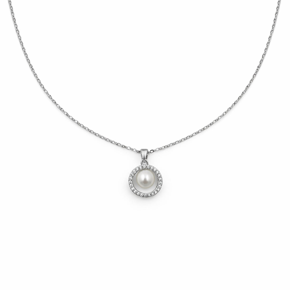 Silver Moti Encircled Grace Link Set GWN -58