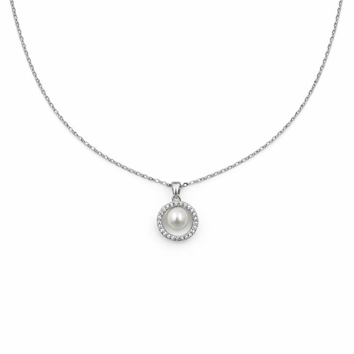 Silver Moti Encircled Grace Link Set GWN -58