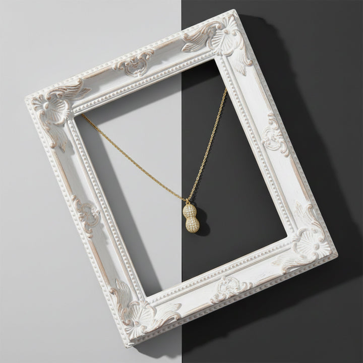 Gold-Toned Peanut Moti Accent Link Set GWN -32
