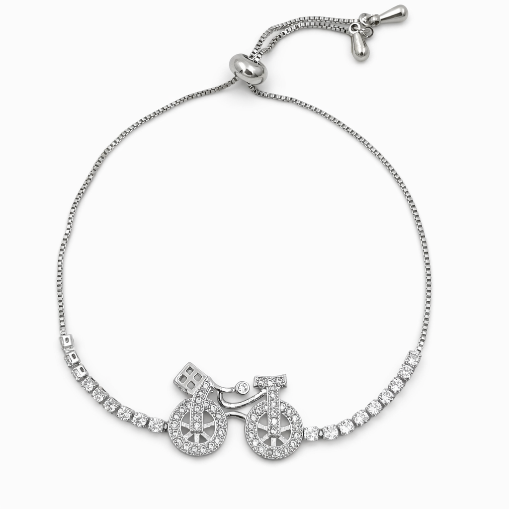 Women Bracelet Bicycle Silver jewellery - Finora Jewels