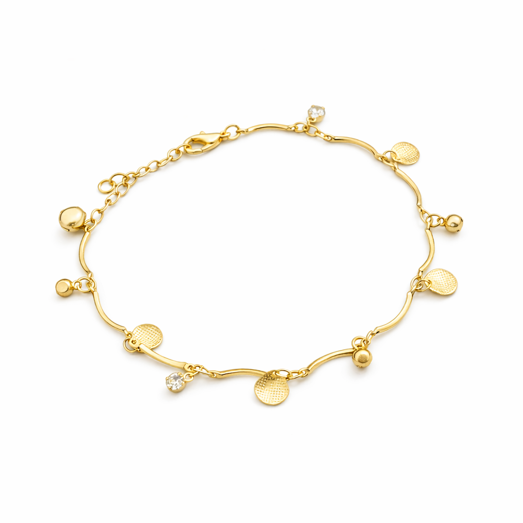 Gold Dangle Accent Payal GWA -29