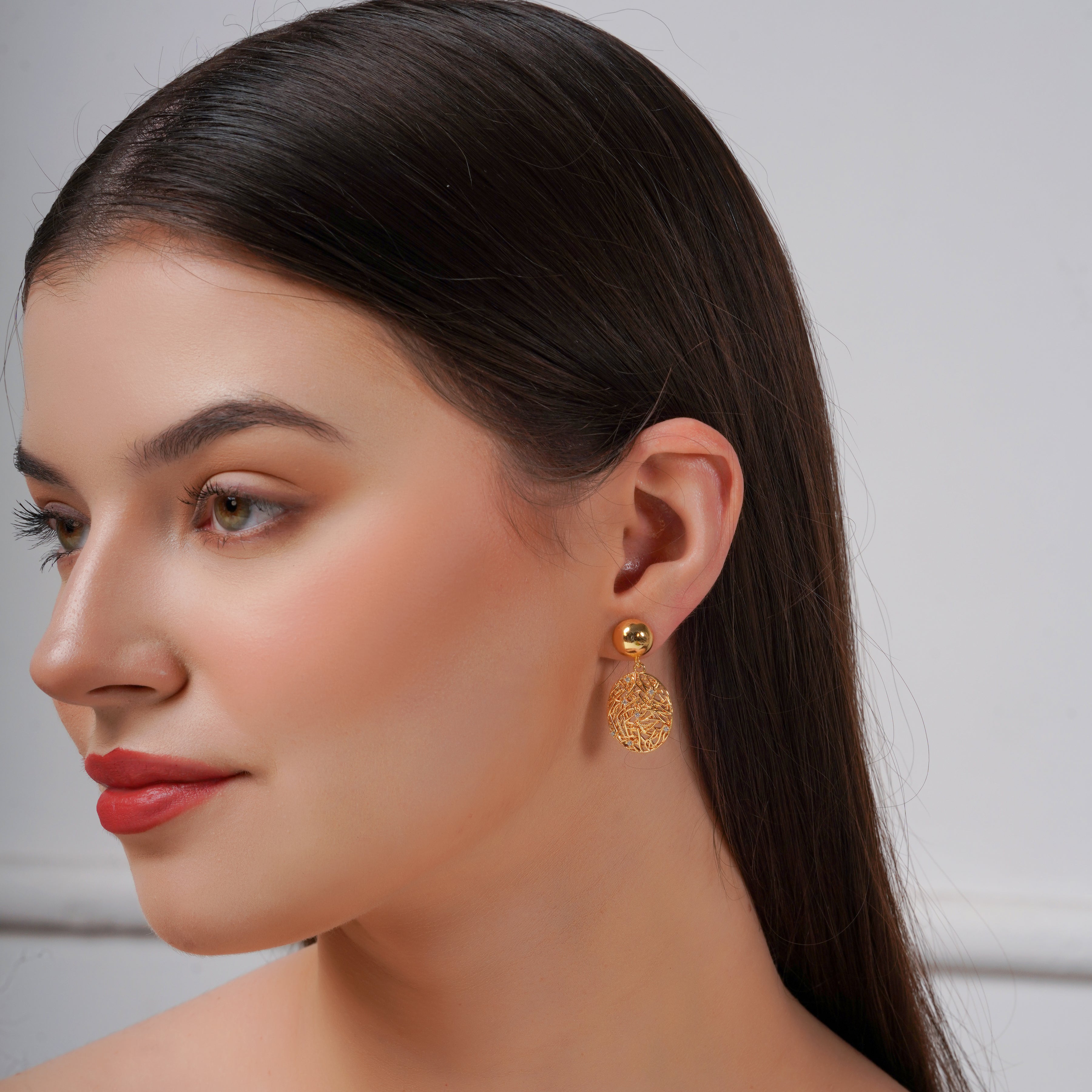 Sunora Weave Drops Ear Studs GWE -13