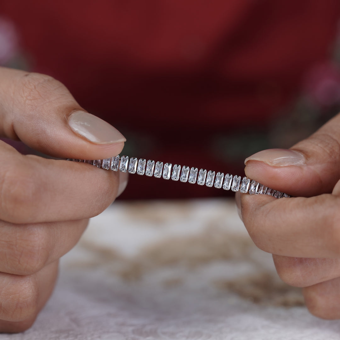 Zenith Silver Mahal Slider Kangan GWB -28