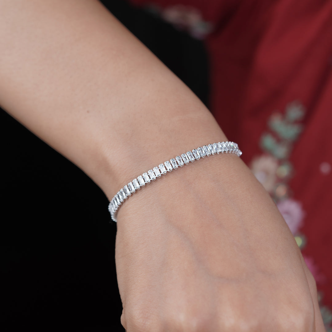 Zenith Silver Mahal Slider Kangan GWB -28