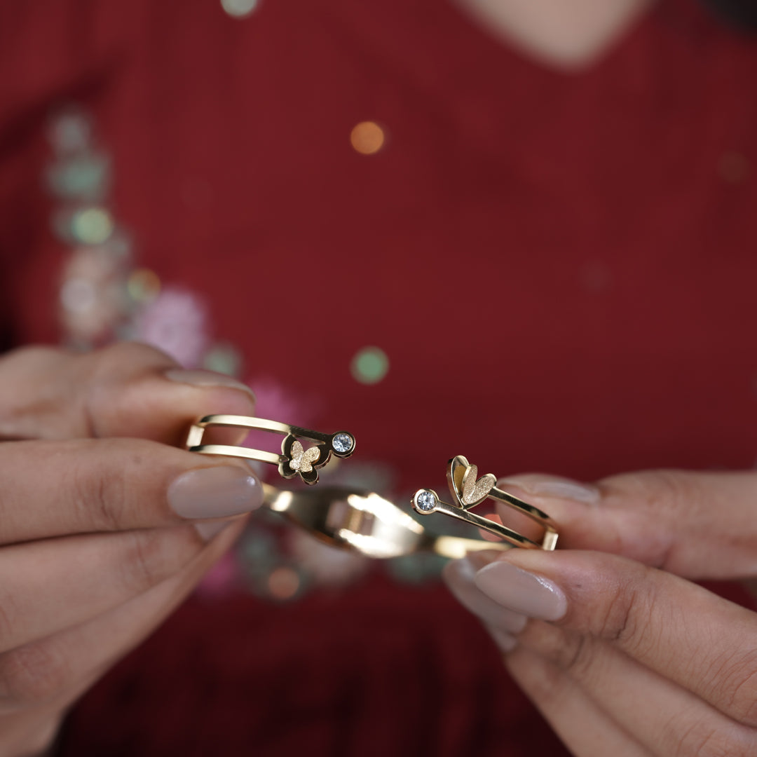 Kada Earrings for women in Gold - Finora Jewels