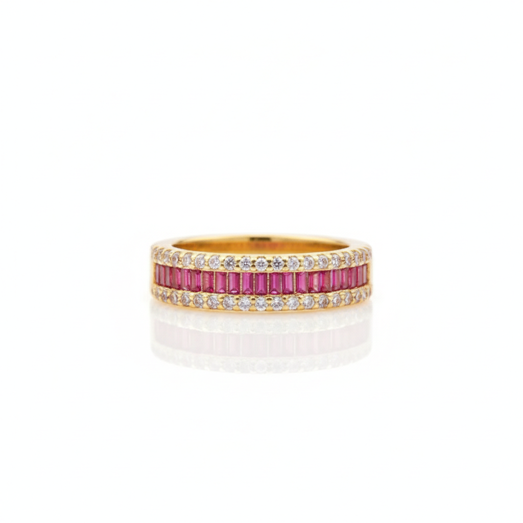 Krina Rosette Zirconia Stone Band GWR -92