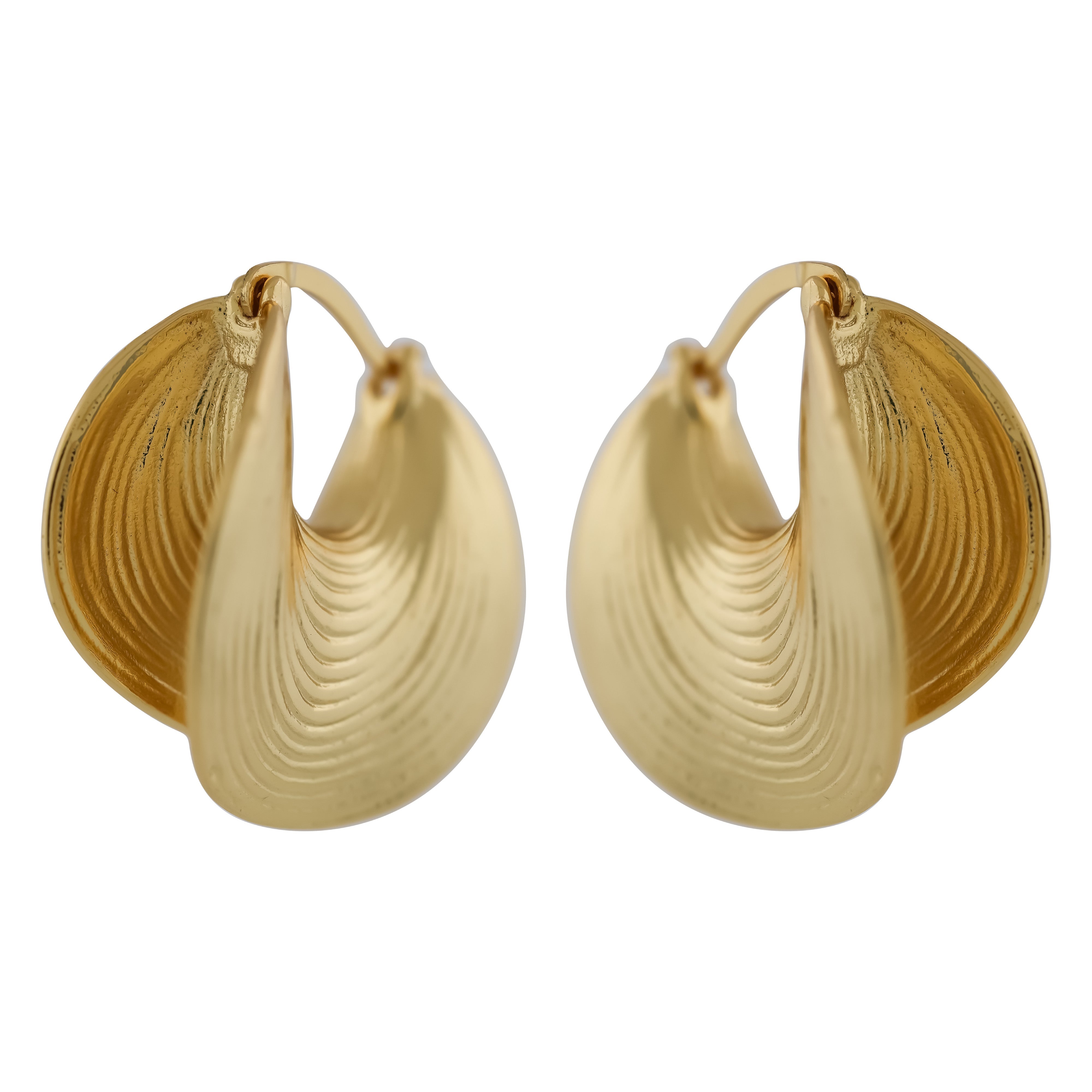 Waves Gold Rings Women Earring GWE -4