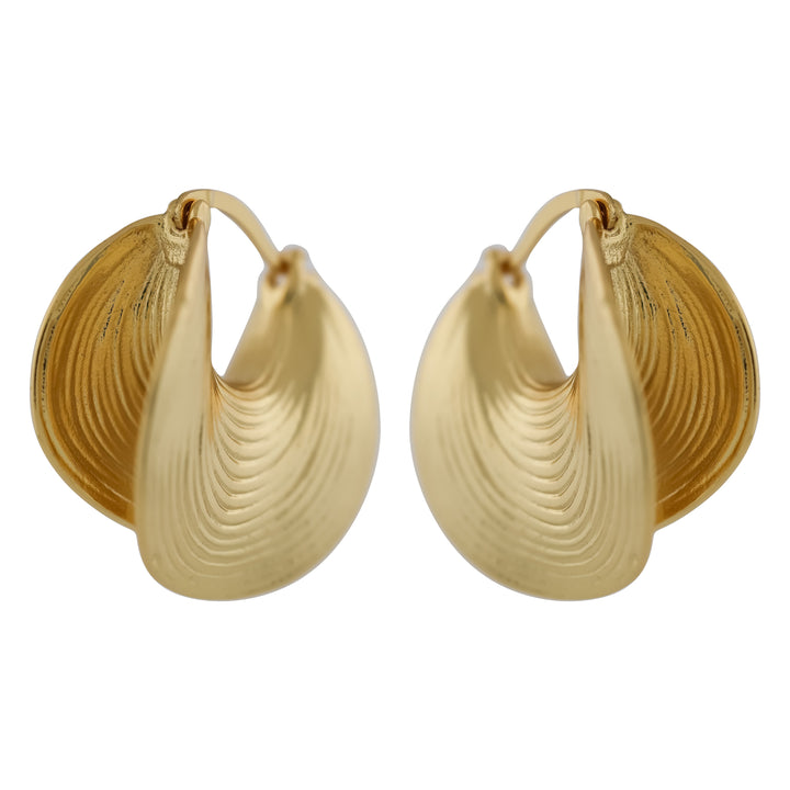 Waves Gold Rings Women Earring GWE -4