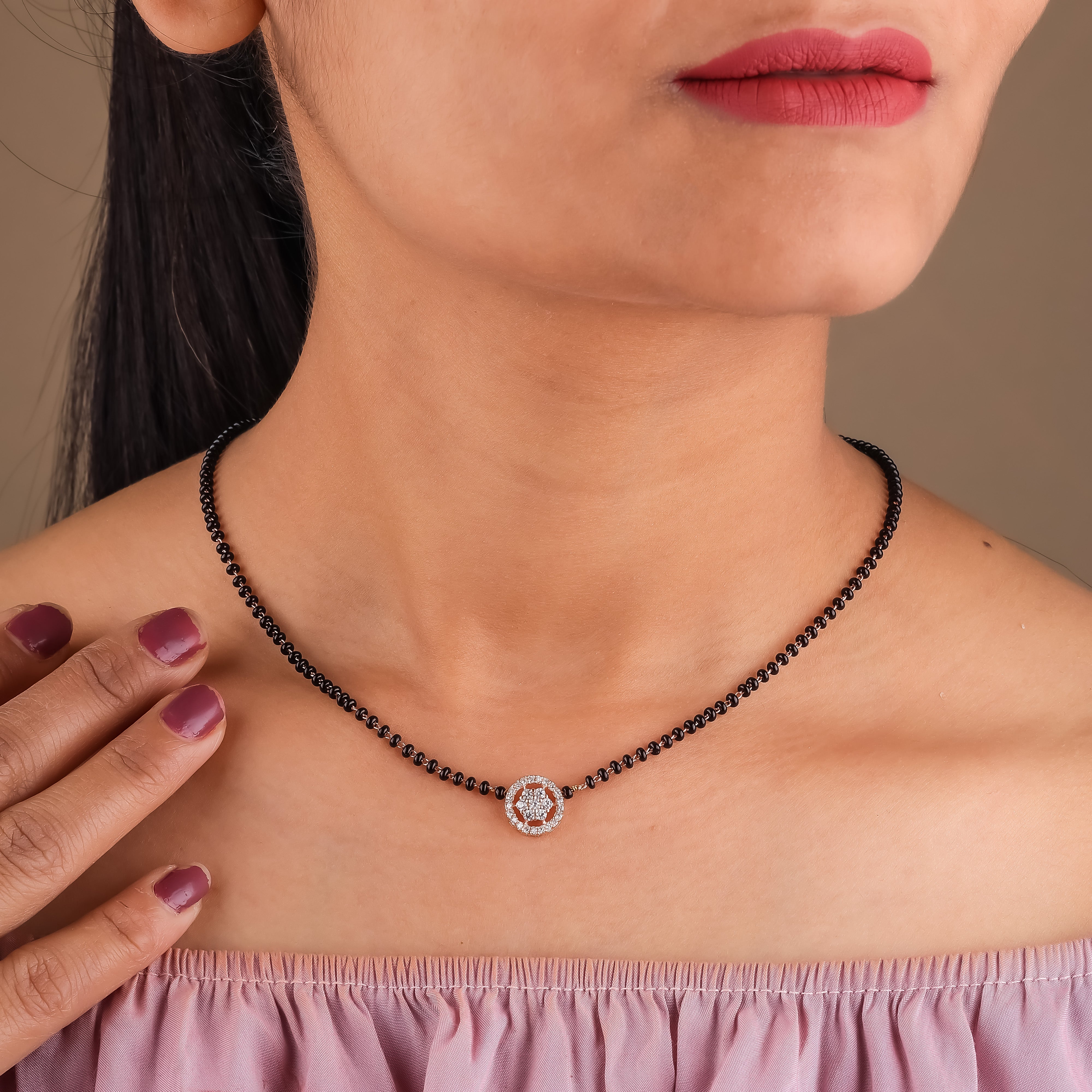Kiara Zirconia Stone Women Mangalsutra GM -5