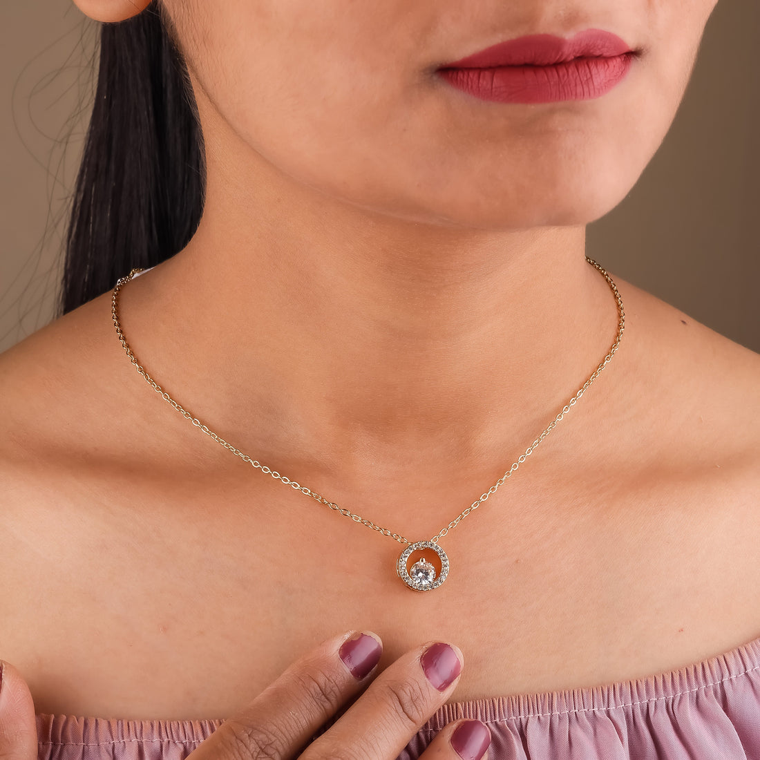 Saanvi Daimond Women Neckless GWN -13