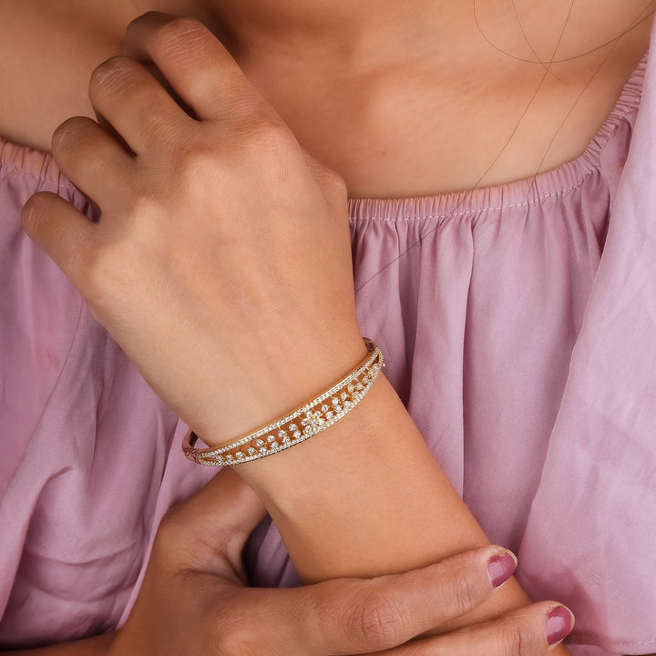 Sleek Gold Finished Bracelet