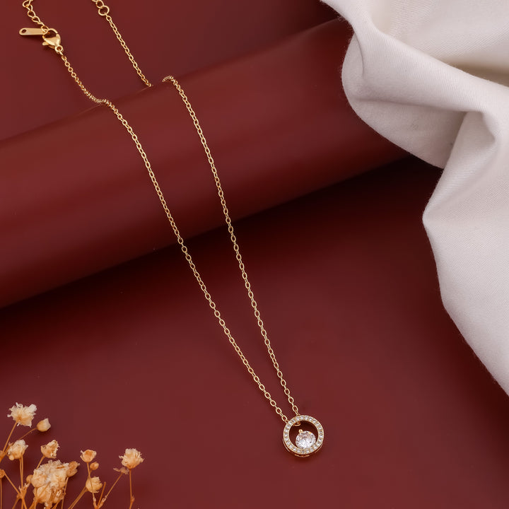 Crystal Link Diamond Necklace