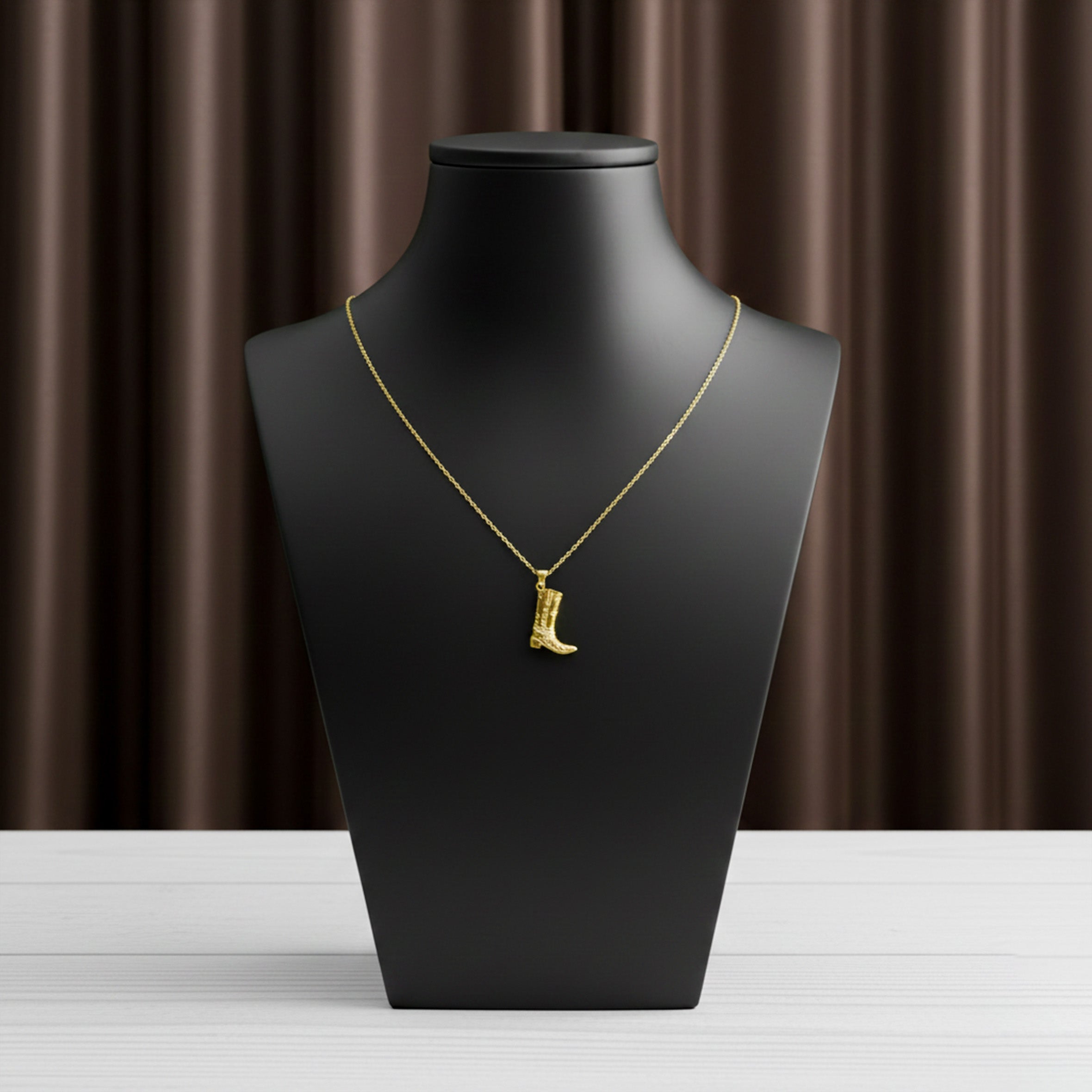Women Necklace Cowboy Boot Gold jewellery - Finora Jewels