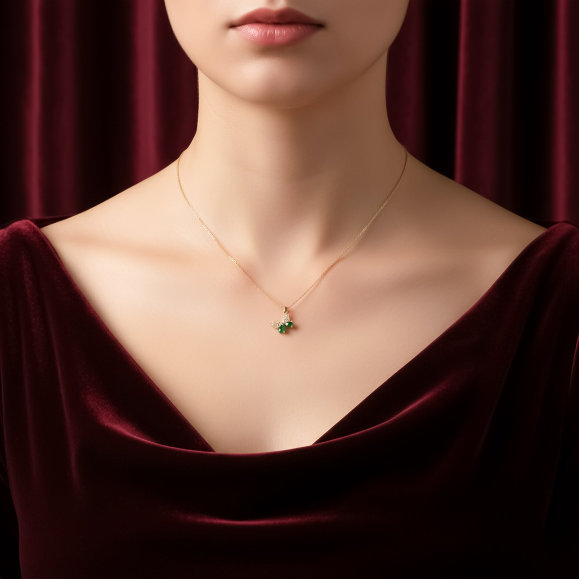 Petite Verde Jade Papillon Women Link Set GWN -112