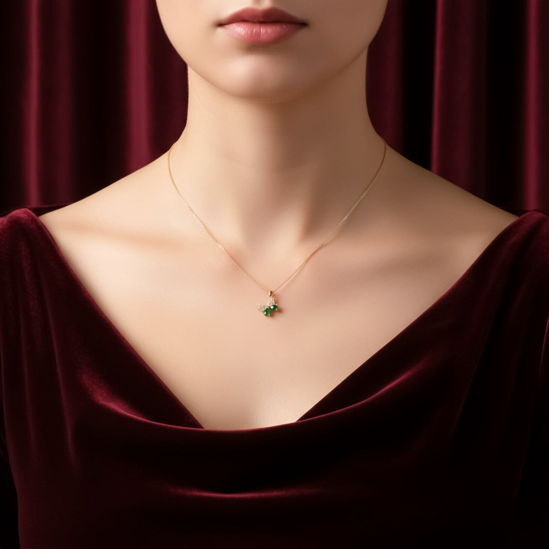 Petite Verde Jade Papillon Women Link Set GWN -112