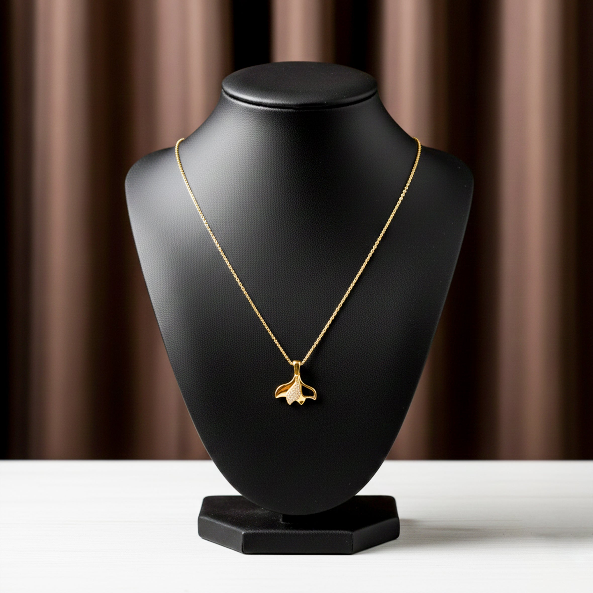 Dangling Art Deco Fan Fringe Women Neckless GWN -101