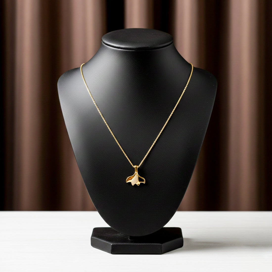 Dangling Art Deco Fan Fringe Women Neckless GWN -101