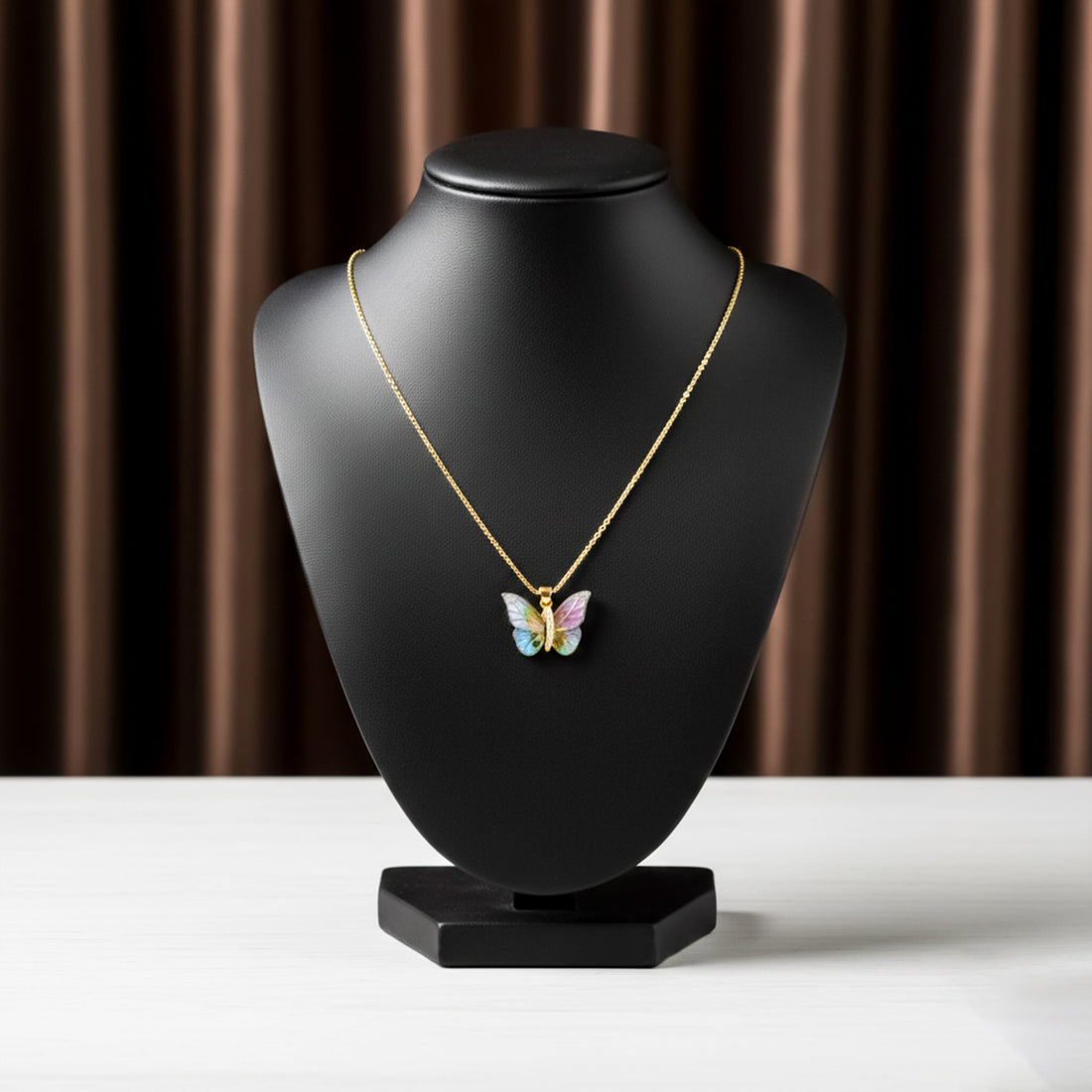 Women Necklace Ethereal Butterfly Gold jewellery - Finora Jewels