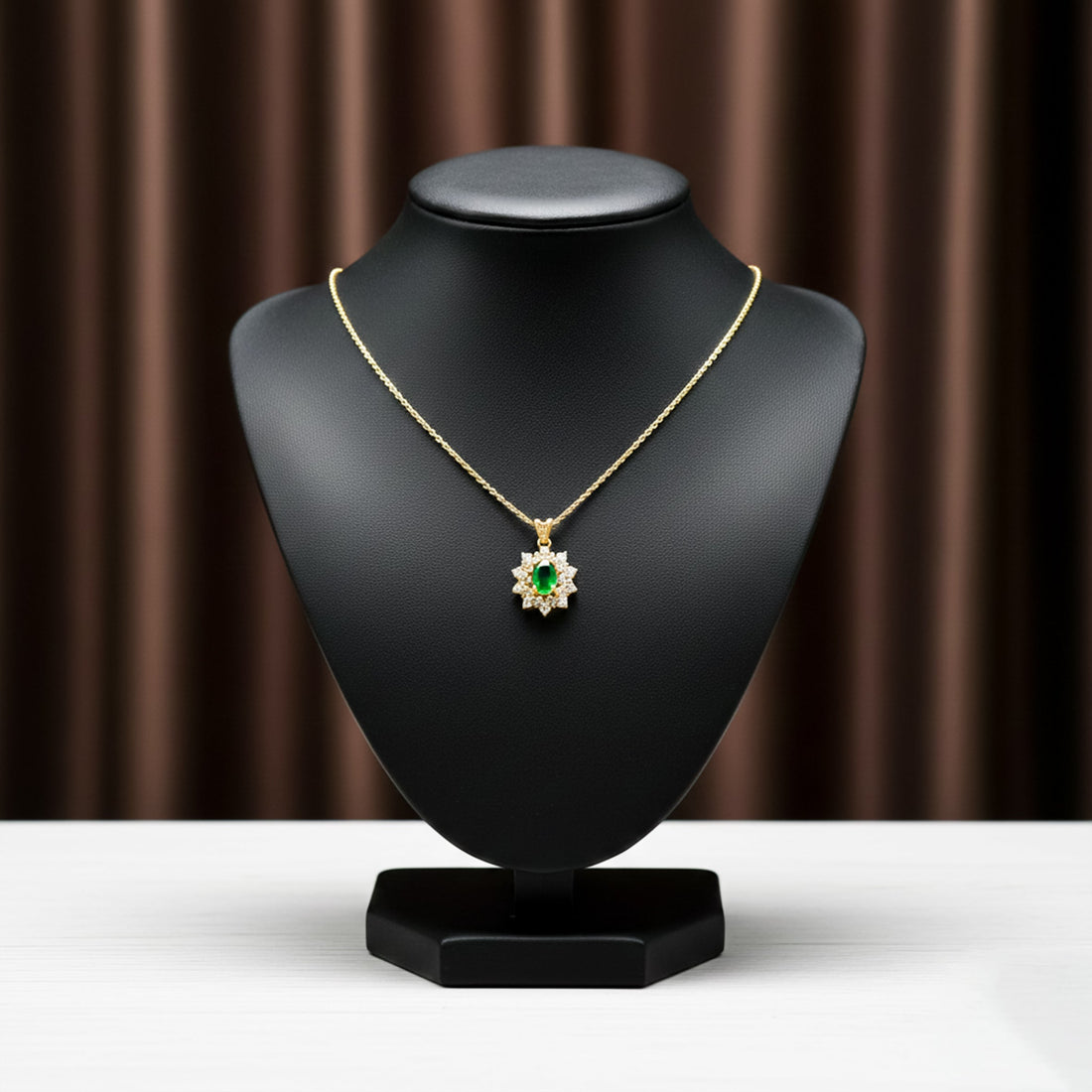 Verde-Cut Jade Gemstone Women Neckless GWN -92