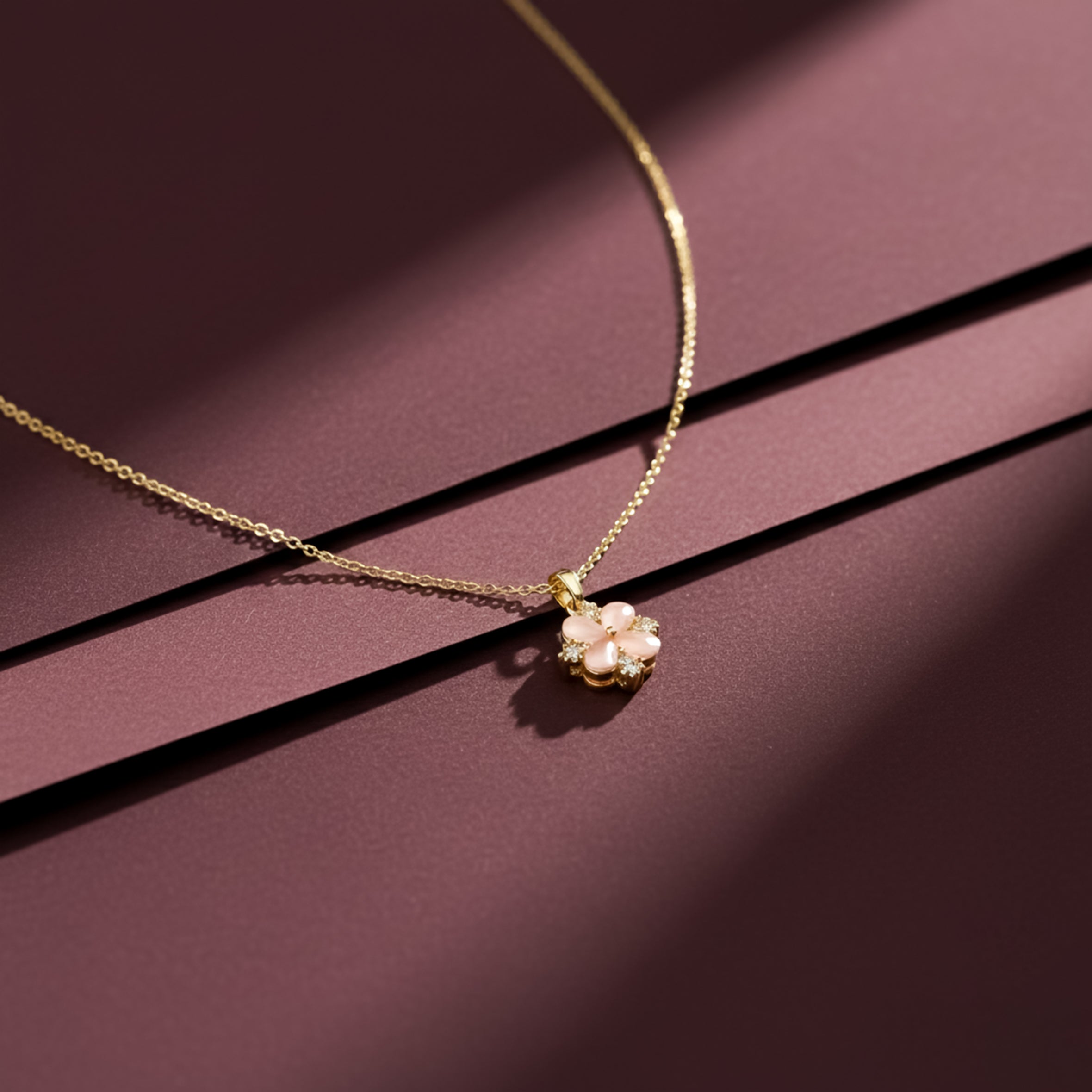 Petite Rosette Opal-Style Bloom Women Neckless GWN -76