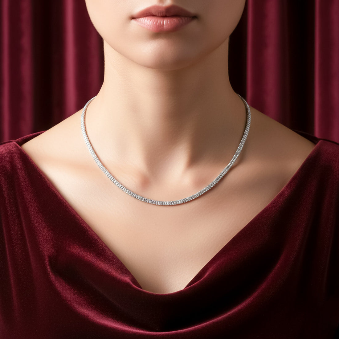Zirconia Stone-Cut Women Neckless GWN -67